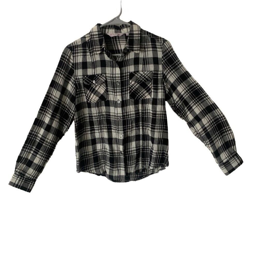Pre Owned Women’s River & Rose Plaid Button Up Shirt Sz Sm Classic Outdoor Style